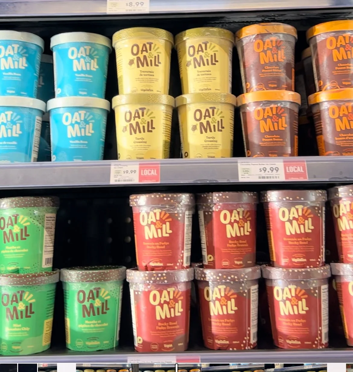 Landing in the freezer aisle.