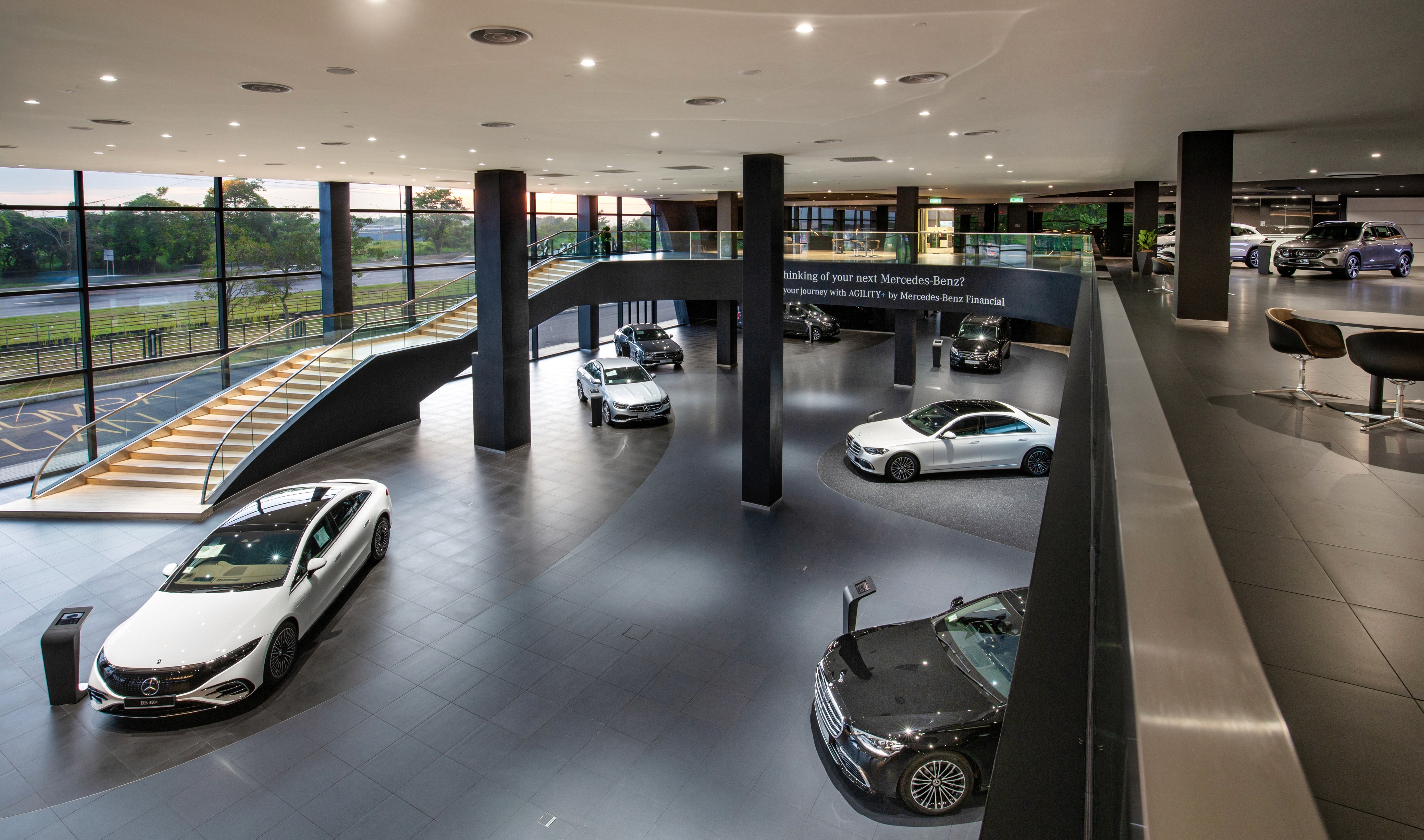 Interior view of Mercedes-Benz 3S Bukit Tinggi project by Asima Architects