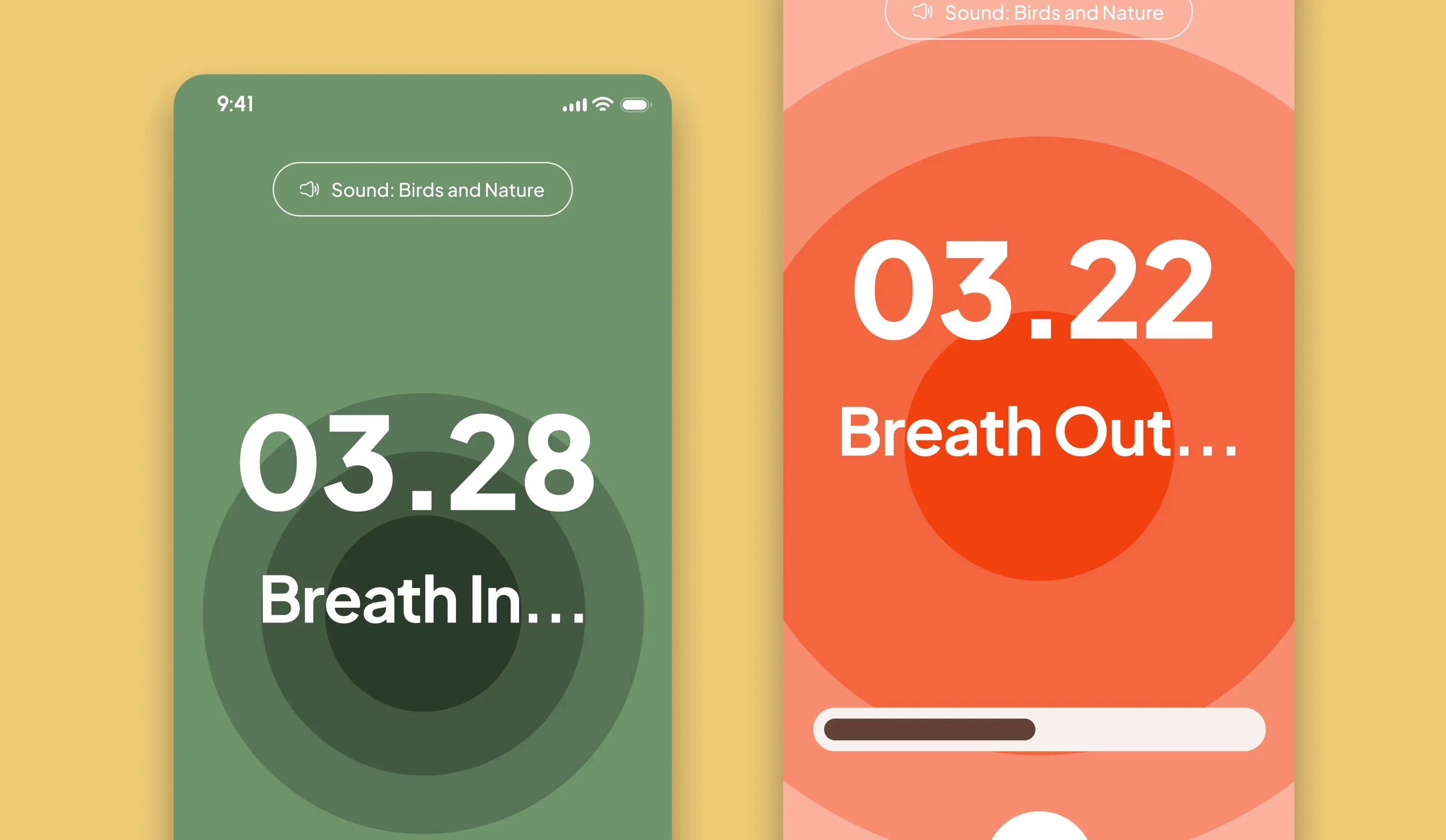 Mobile app design for mental health app