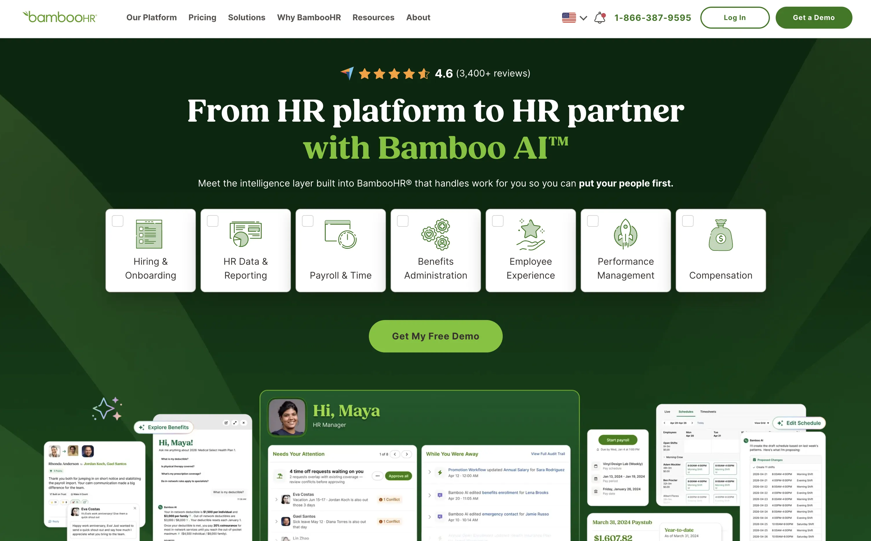 BambooHR Homepage