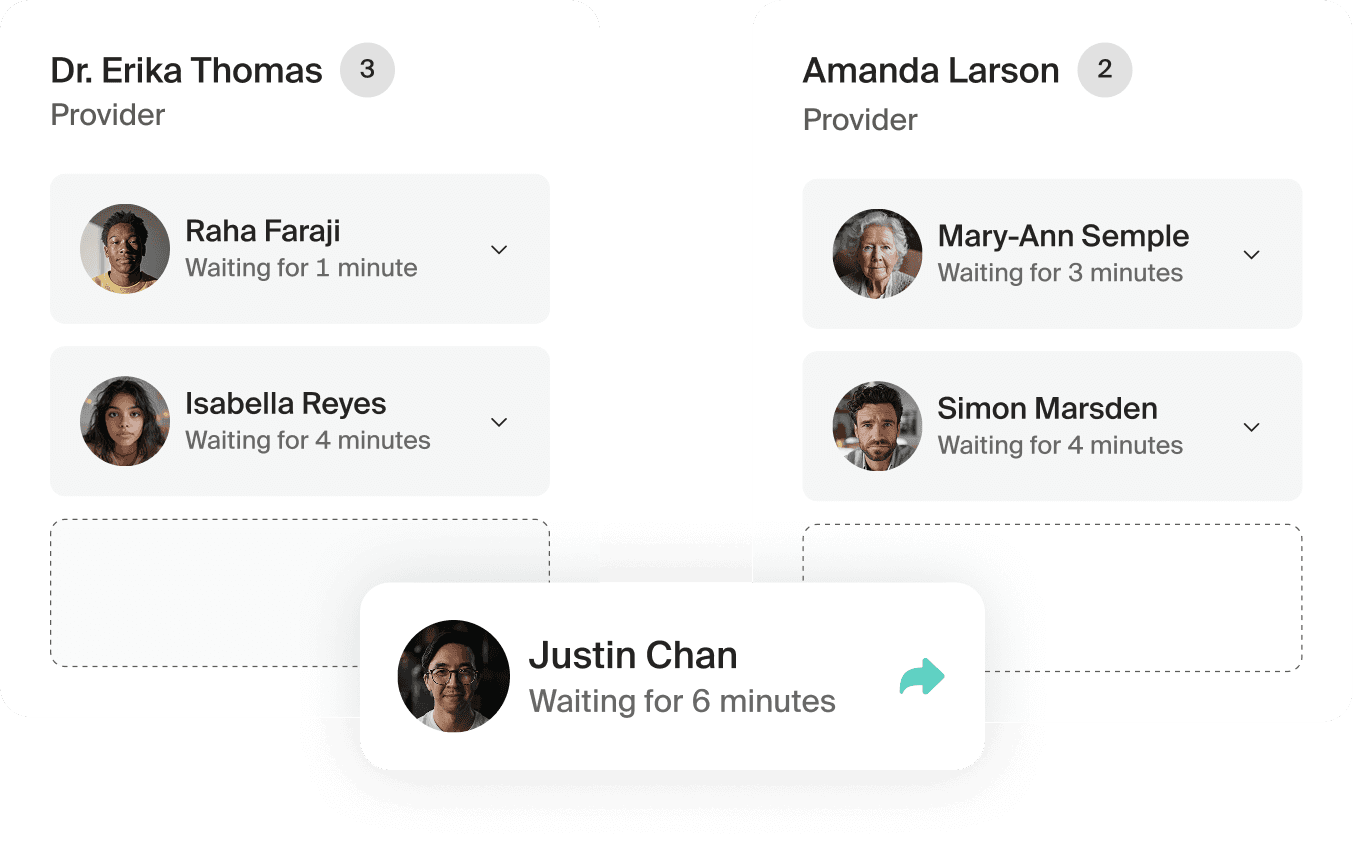 Product visualization of patient transfer.