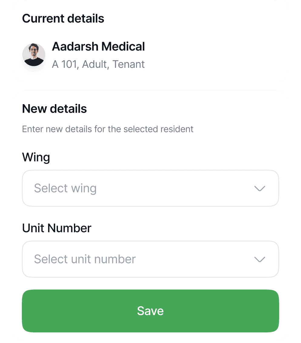 App sections illustrations