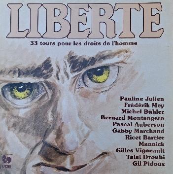 Pochette du disque Liberté. 33 tours pour les droits de l'homme