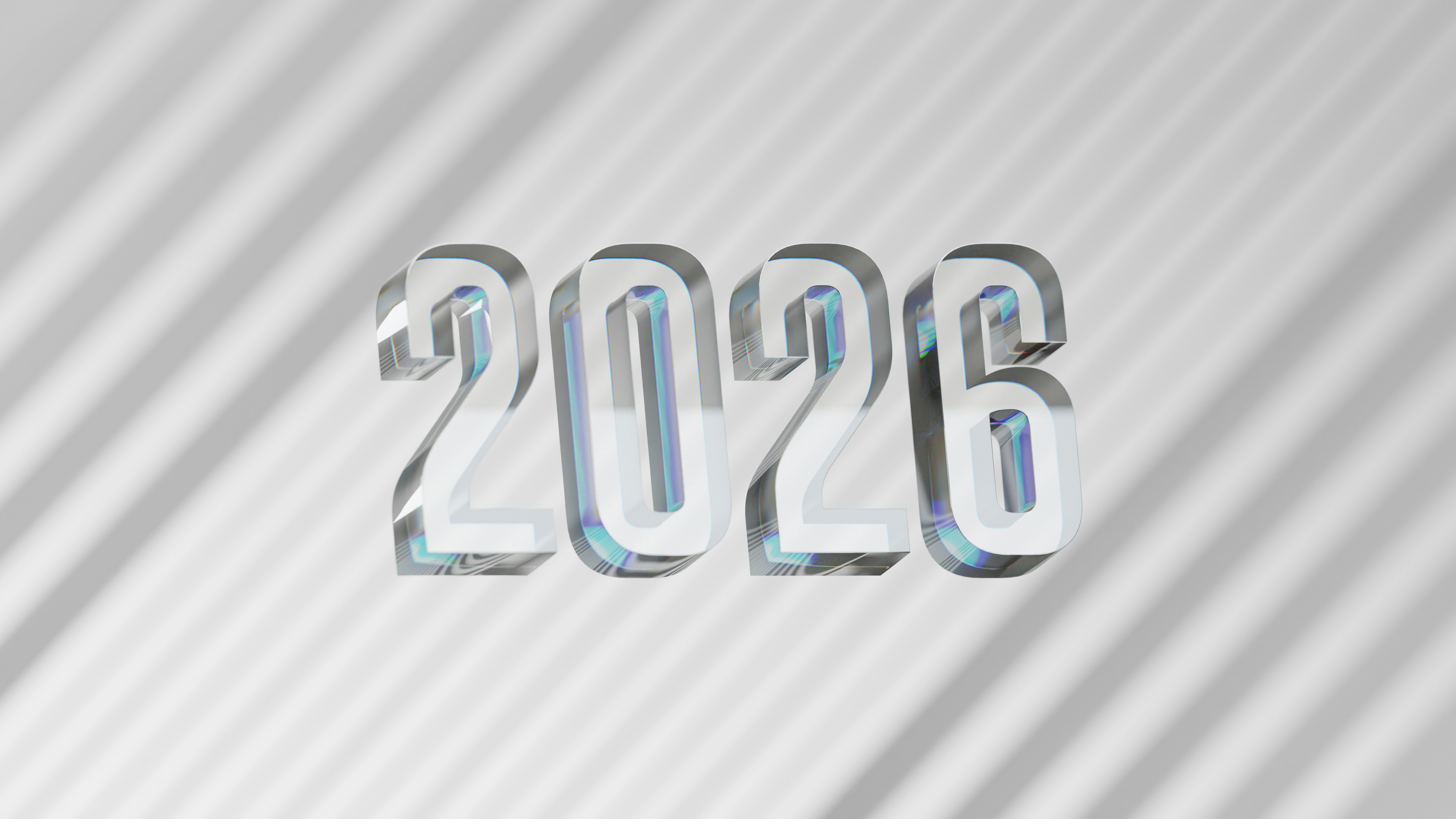 The year 2026 in clear, bold numbers