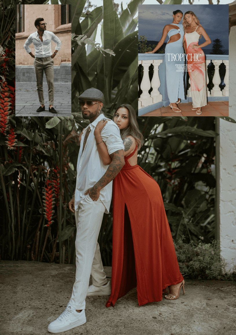 Floral summer dress on a wooden hanger by a window