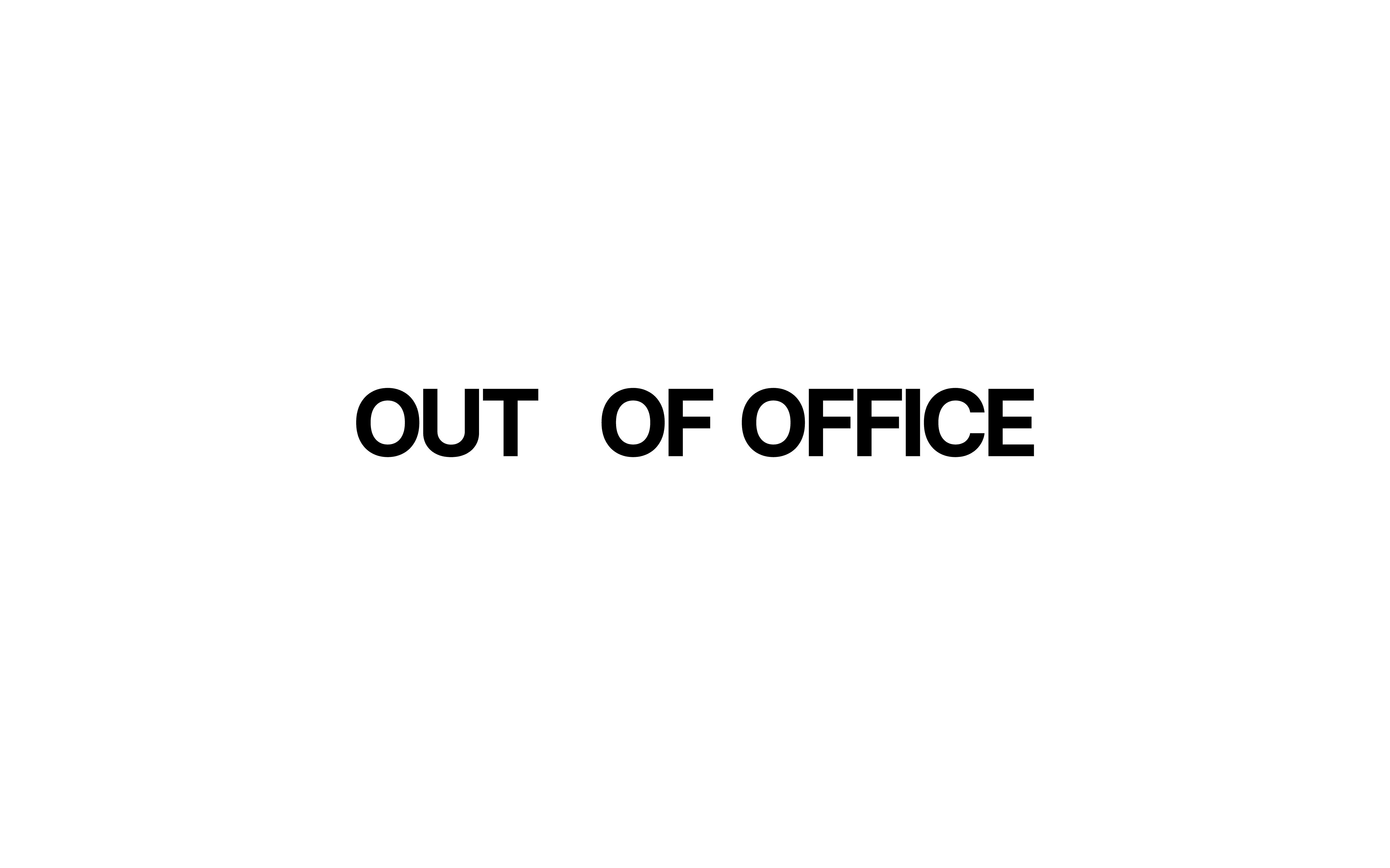 OUT OF OFFICE Wordmark