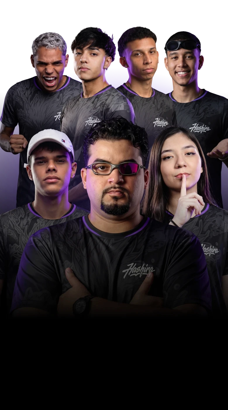 Tela com influenciadores da Hashira.