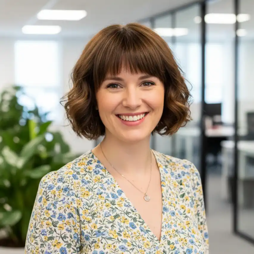 a man standing in front of a purple wall