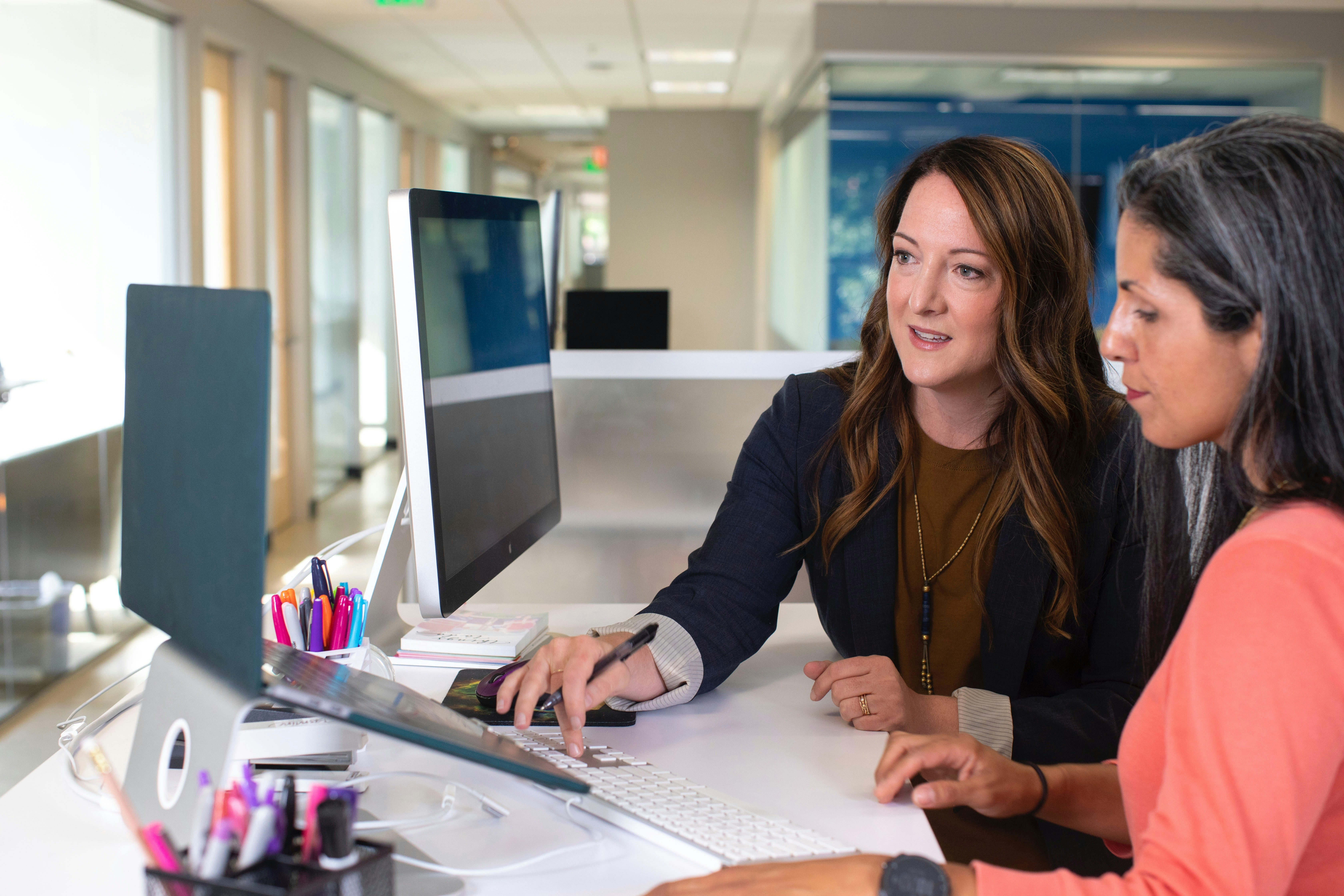 woman showing another use case of sentiment analysis software