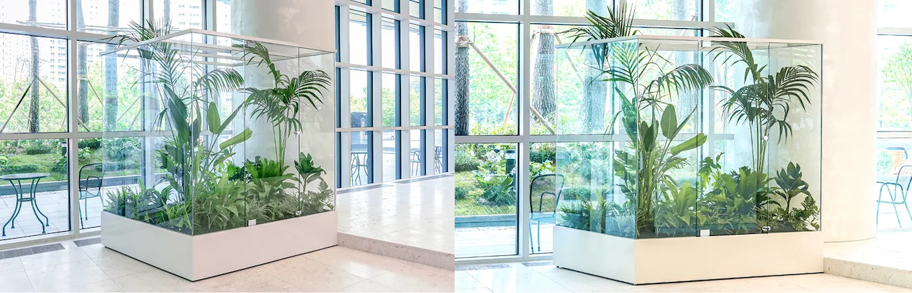 공기업 로비 실내조경