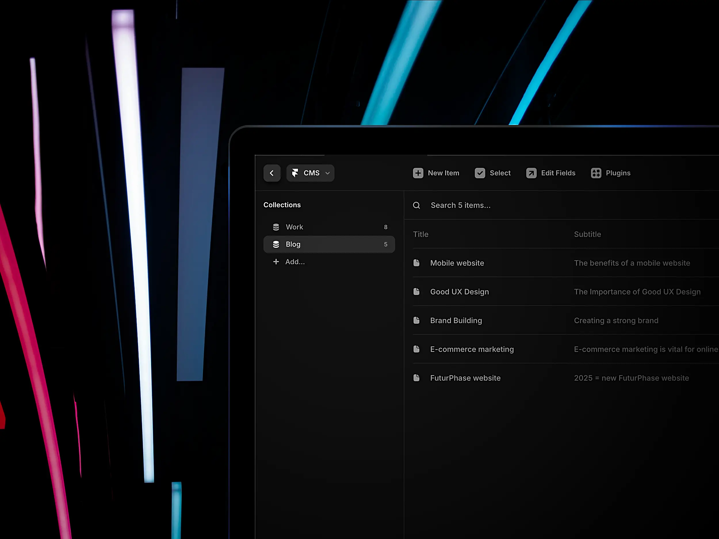 Framer CMS op zijn best: het maken van blogberichten