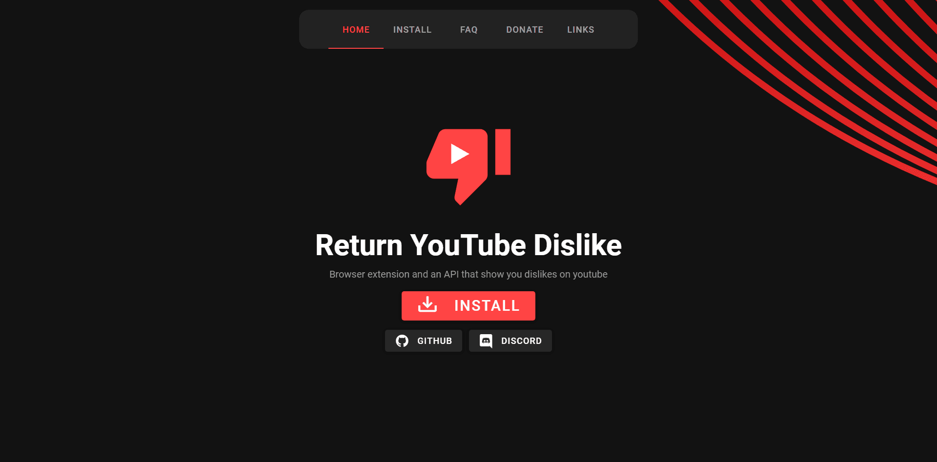 return youtube dislike