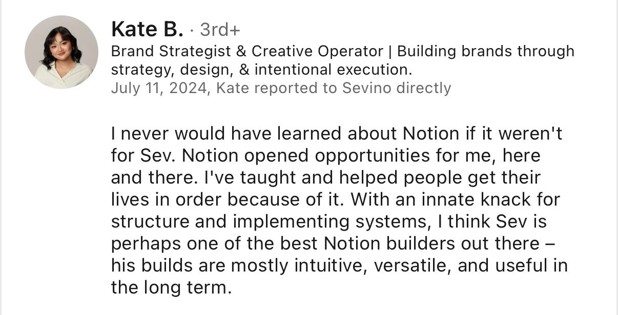 System Builders - Student & Client Wins - LinkedIn Reviews