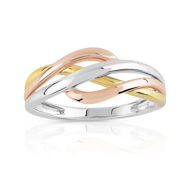 Bague en trois ors 375