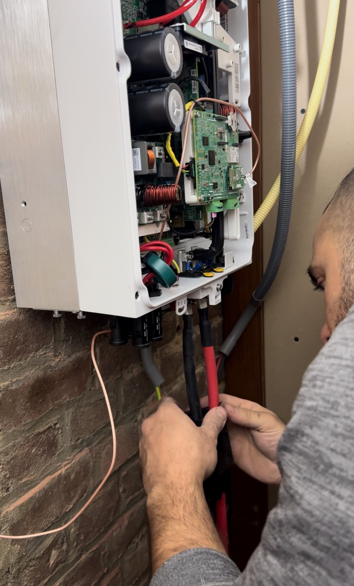 Electrician doing work