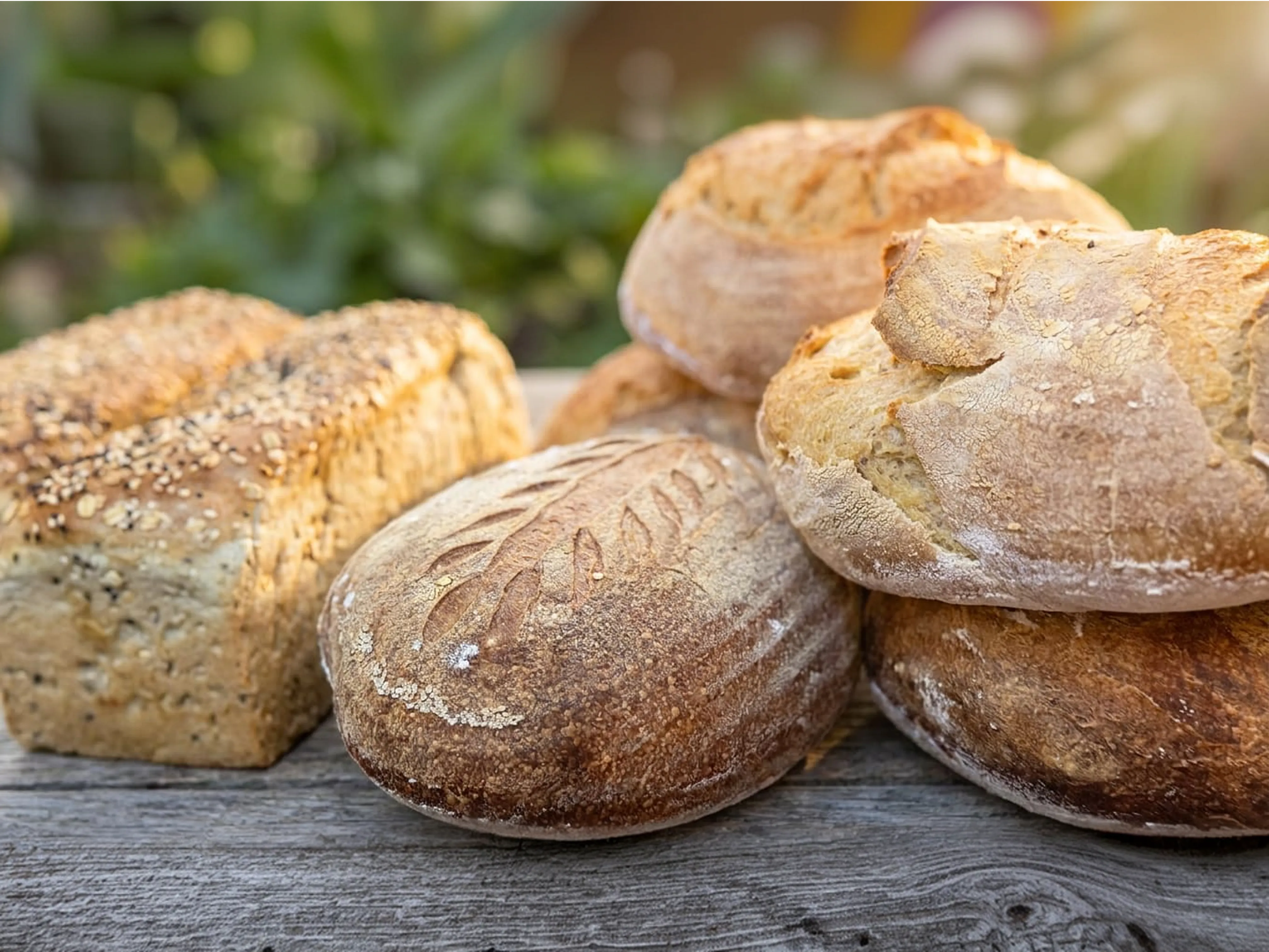 Sourdough loaves baked in-house at Jaali Kitchen, Casa Jaali