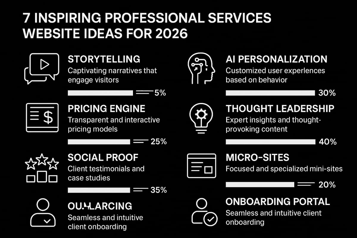 7 Inspiring Professional Services Website Ideas for 2026