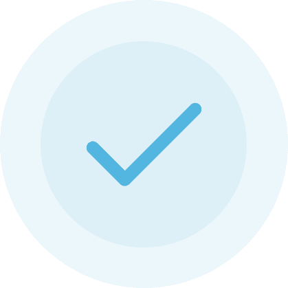 Simple task completion icon