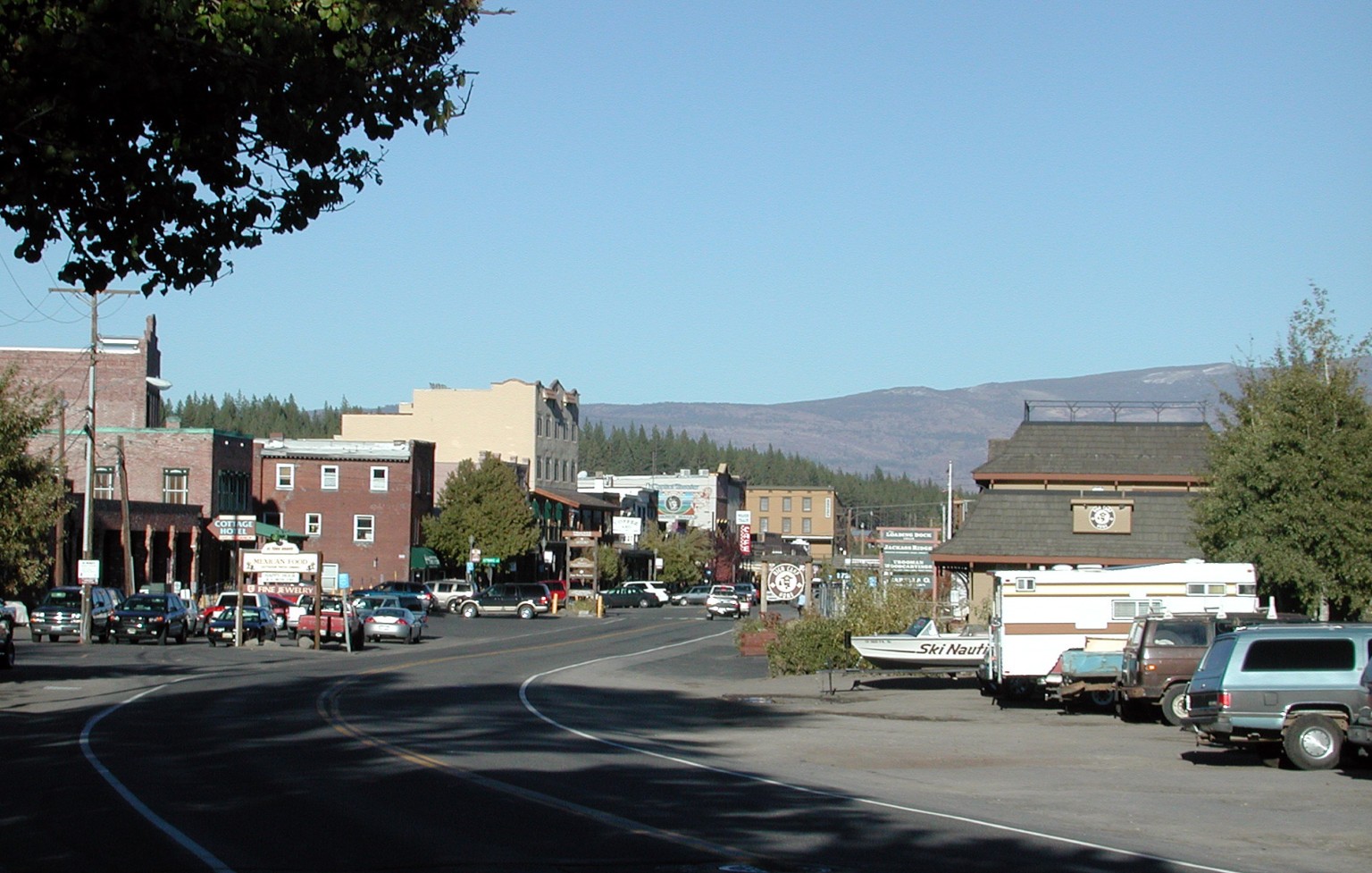 Downtown Truckee in California.