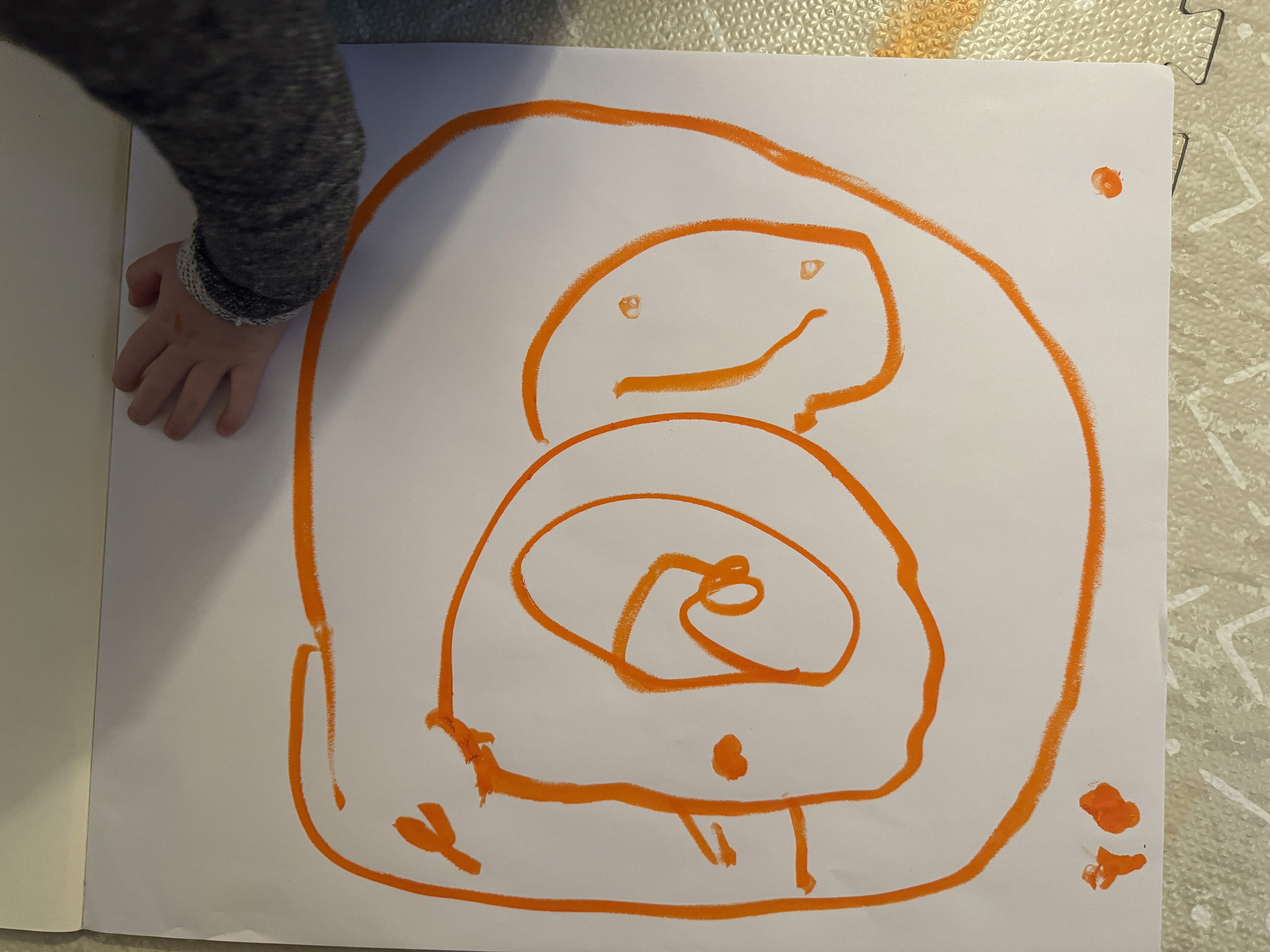 Juicy original drawing by a child