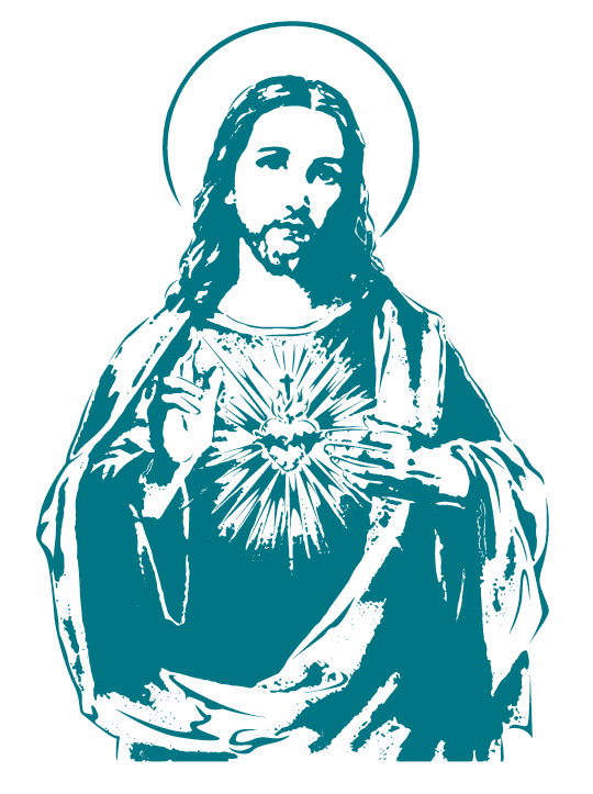 Line drawing of Jesus Christ
