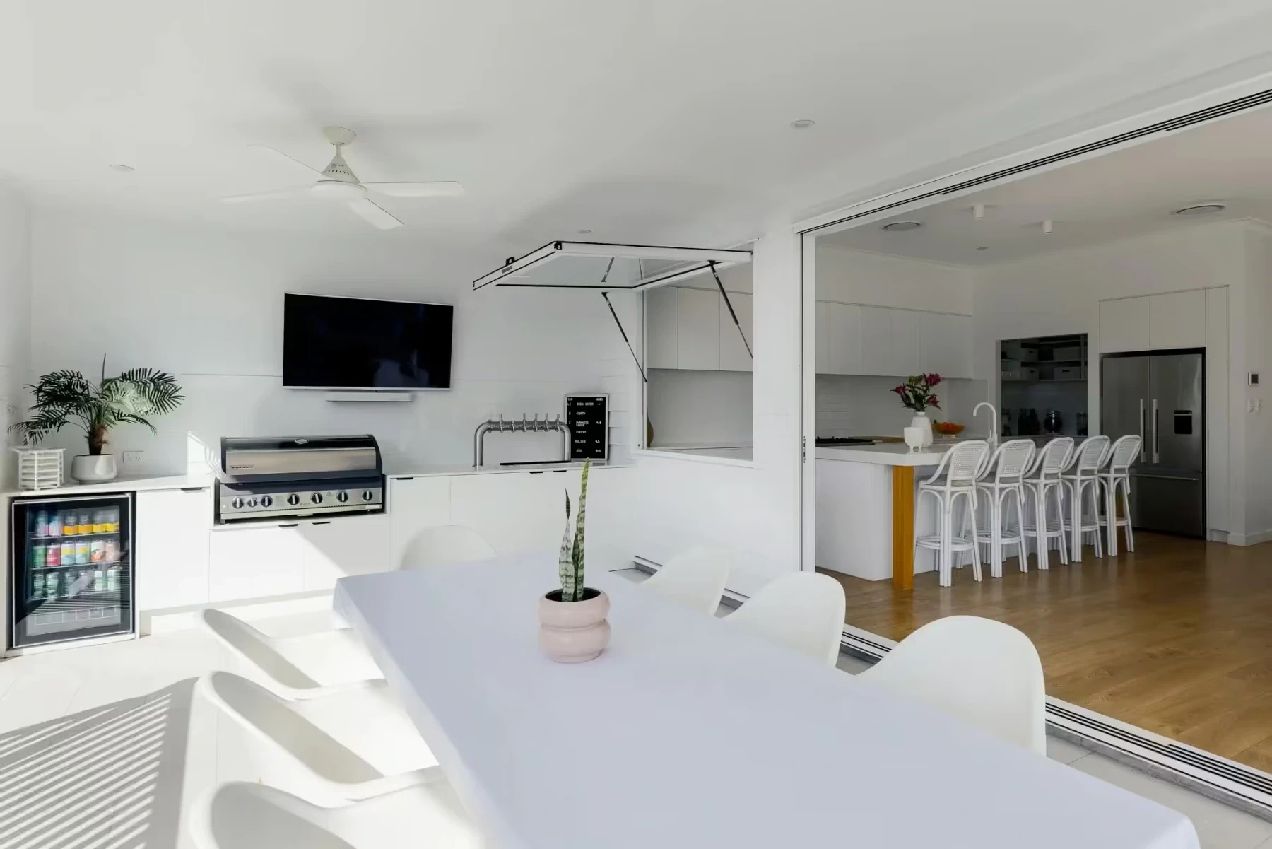 Rear view of Jacaranda House in Brisbane