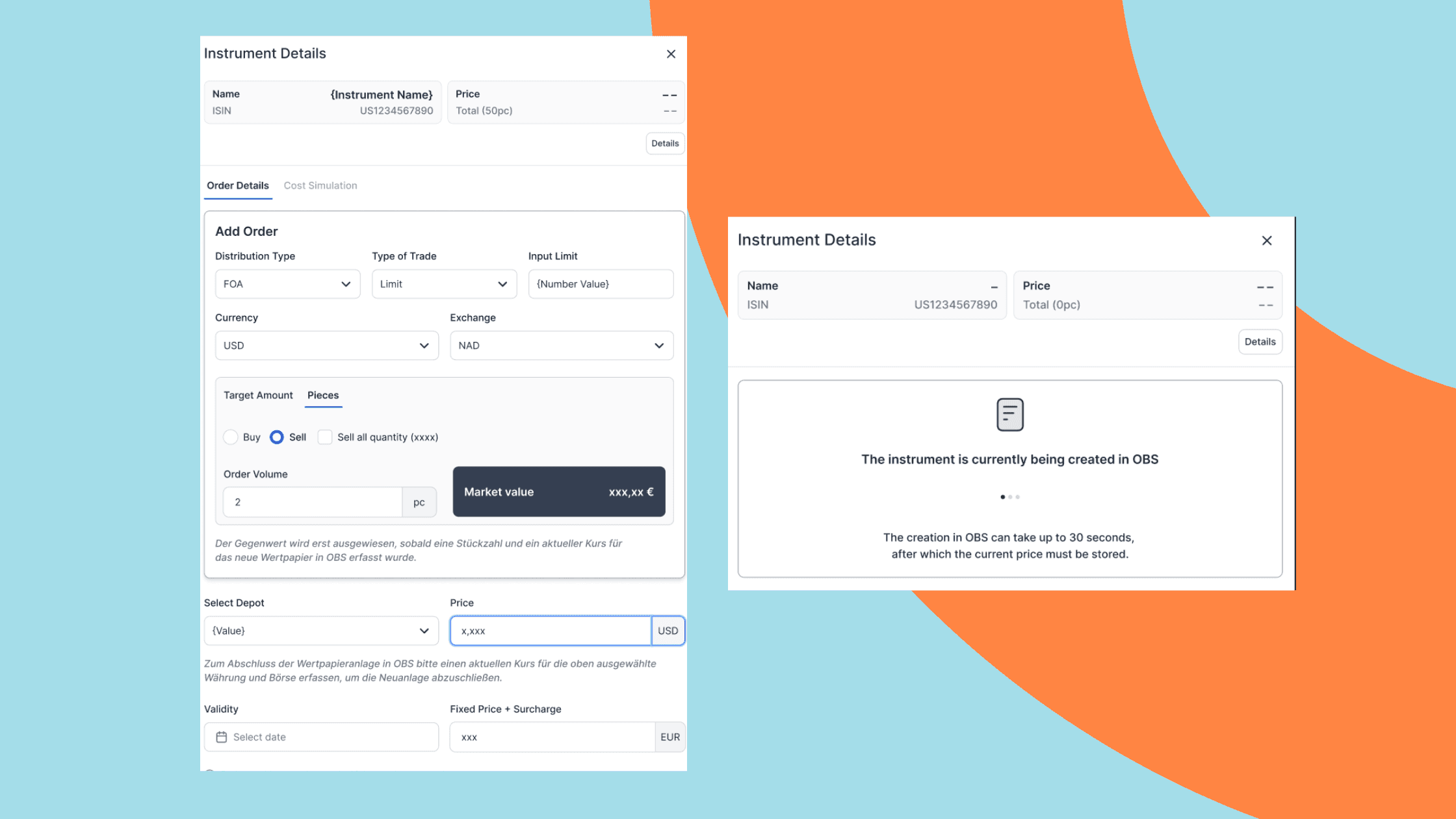 Ad hoc Instrument Creation in CIOS ermöglicht die direkte Produkterstellung und Ausführung im Beratungsprozess