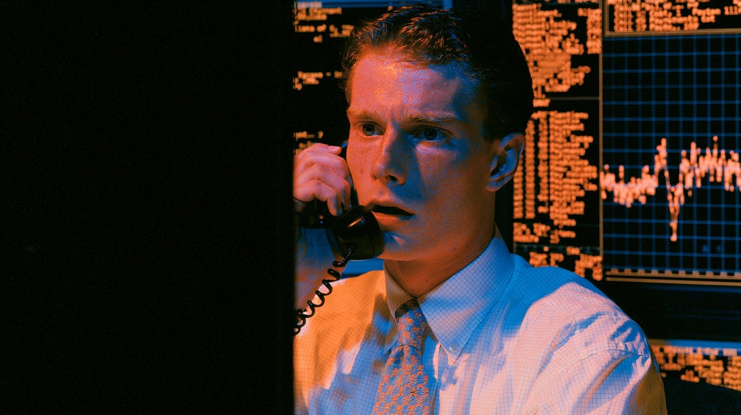 A behavioral analyst monitors a live debt-collection phone conversation as sentiment, intent, and payment-likelihood indicators update beside the call waveform