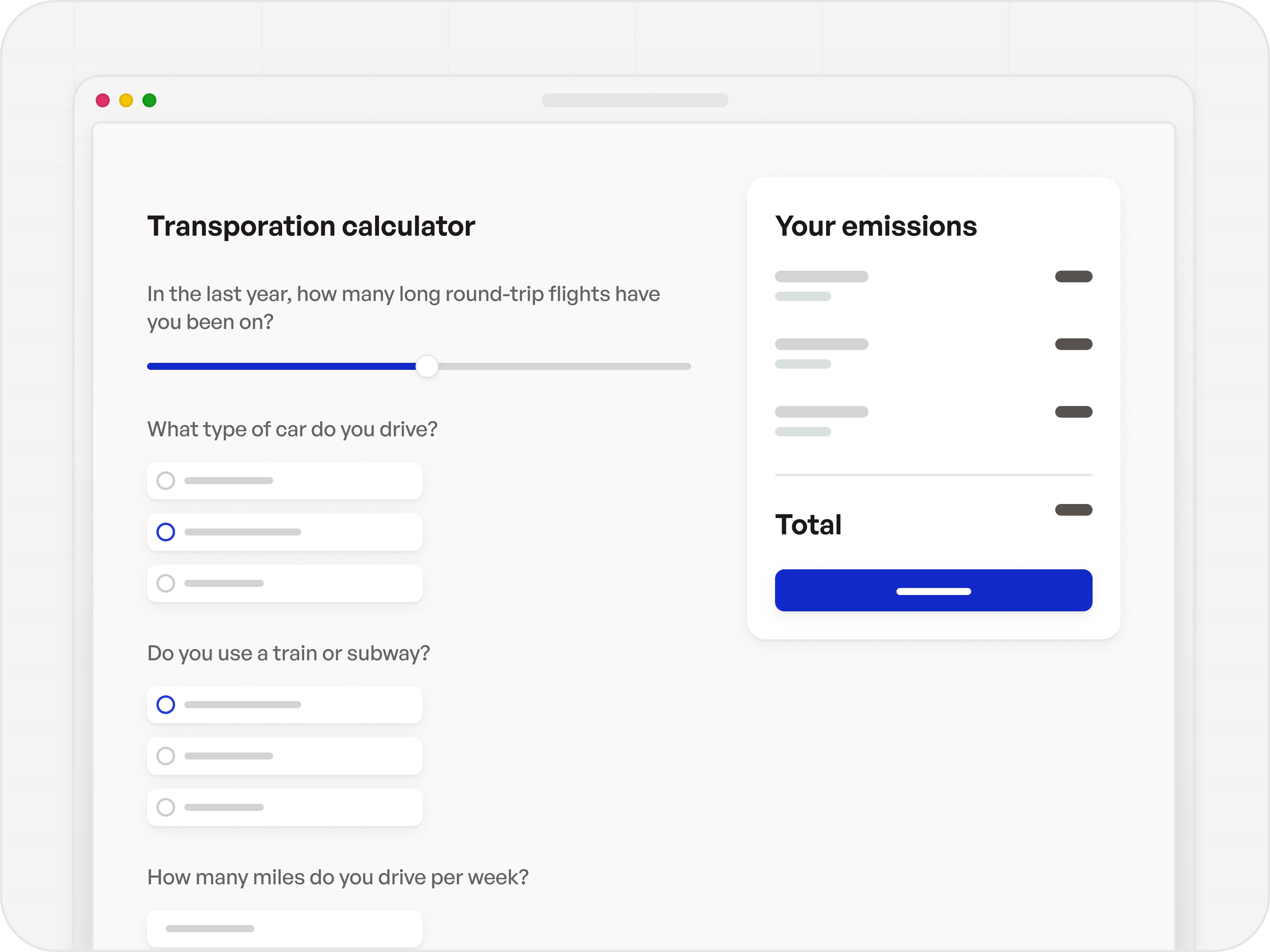 Multiple choice options in a form