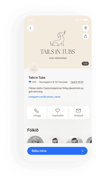 Dýrin mobile booking