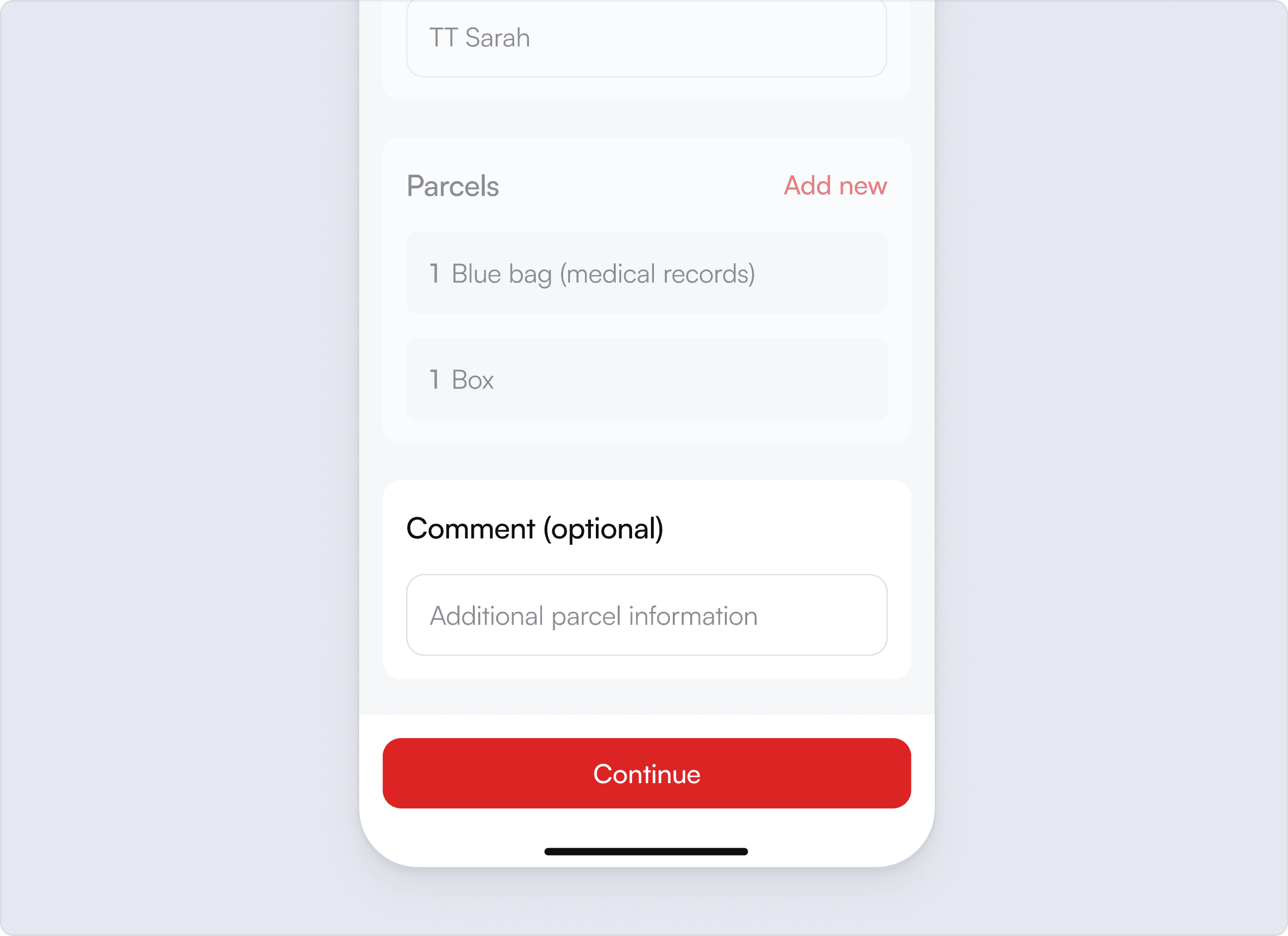 Complete pickup button