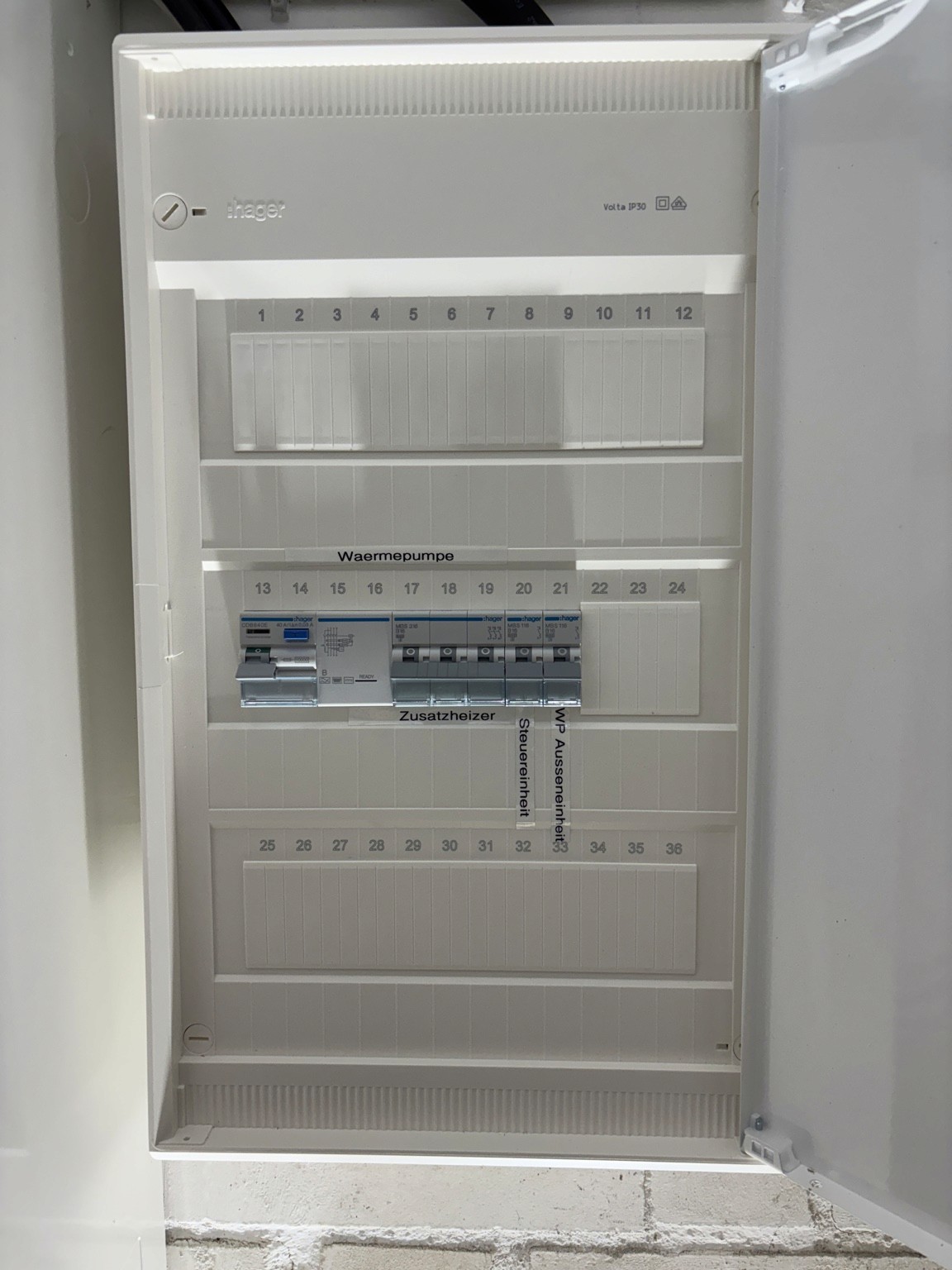 Neue Unterverteilung für die Wärmepumpe in Hannover-Bothfeld