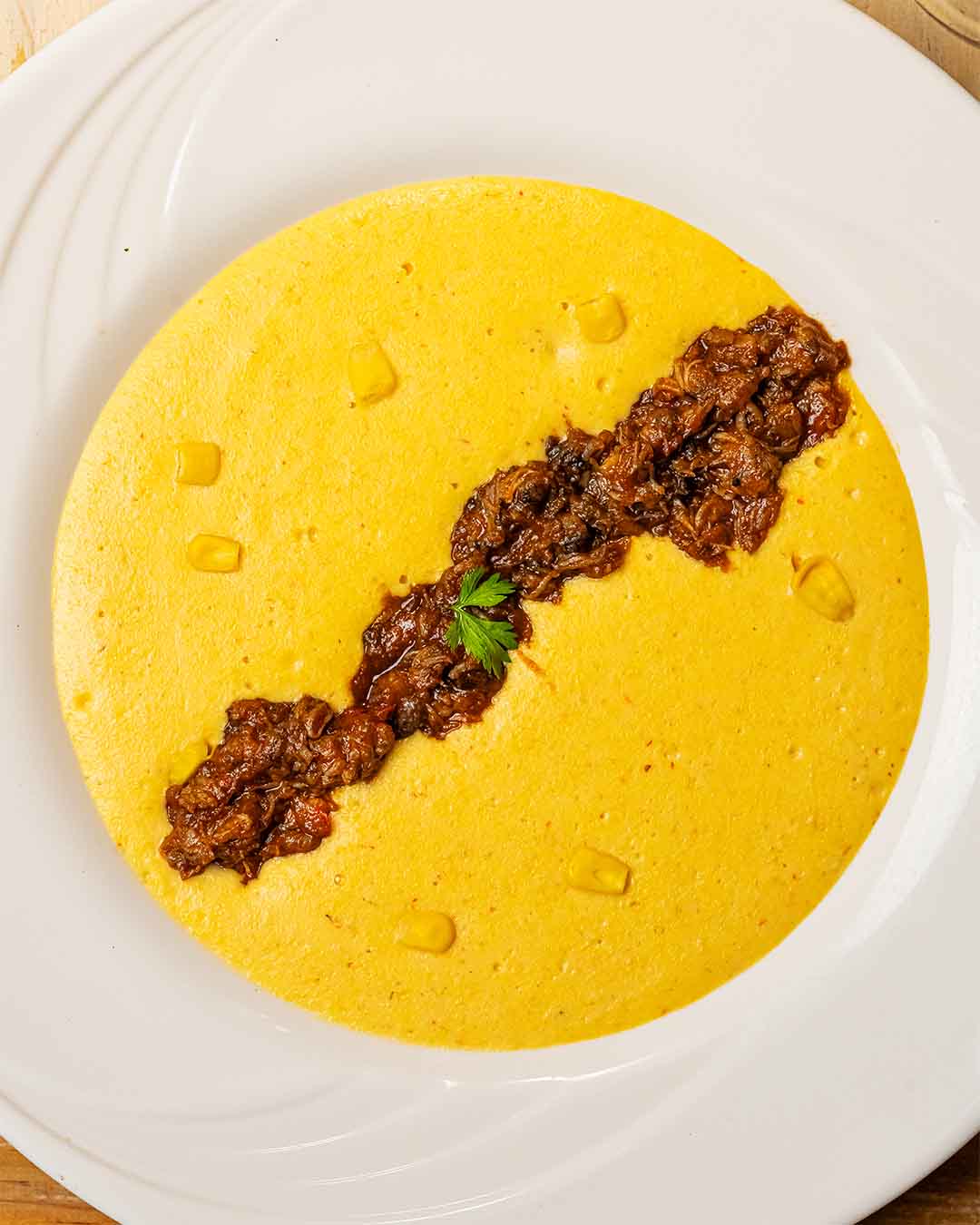Crema de Maíz Con Cangrejo