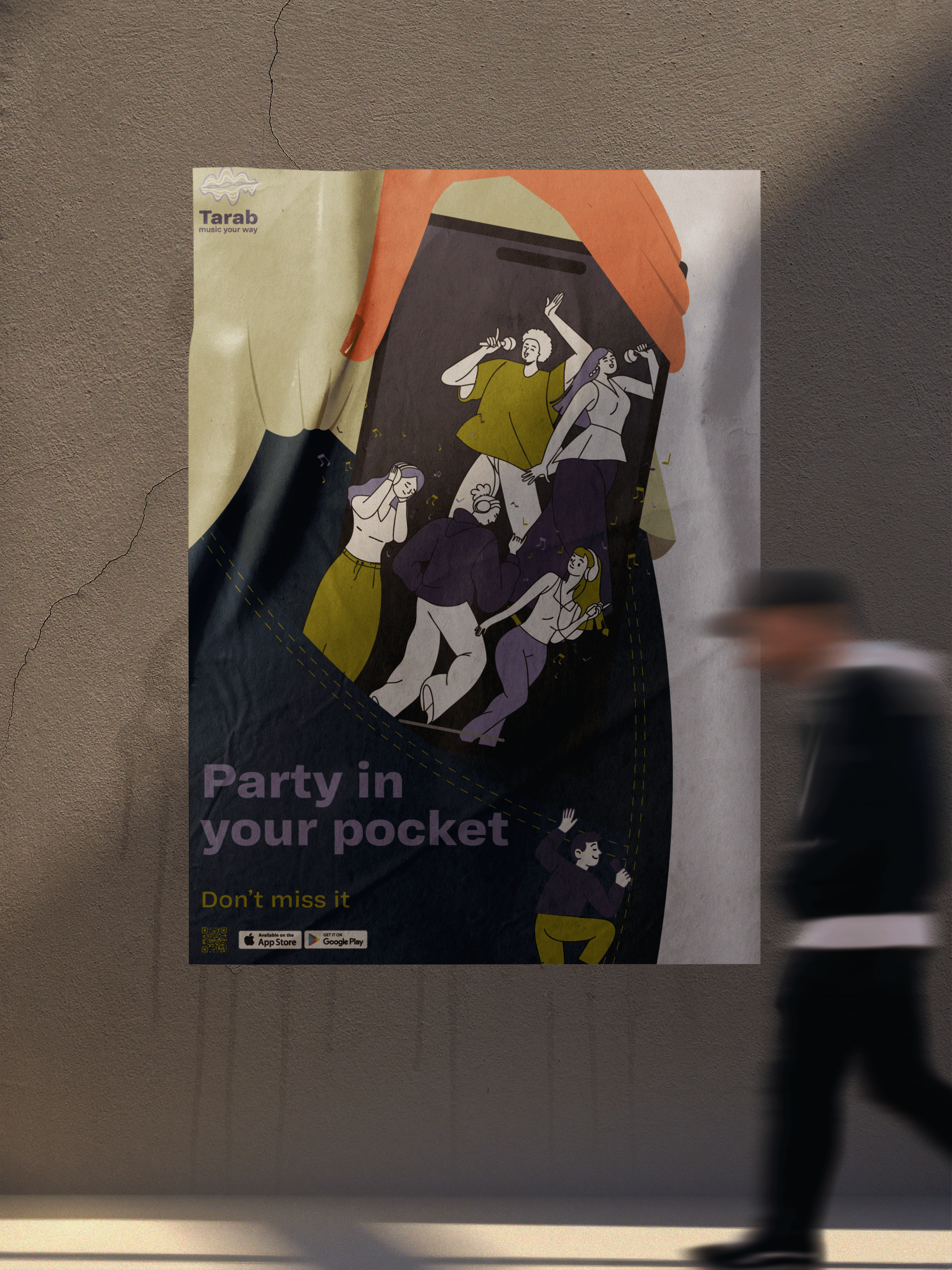 a blurry photo of a person standing in front of a wall