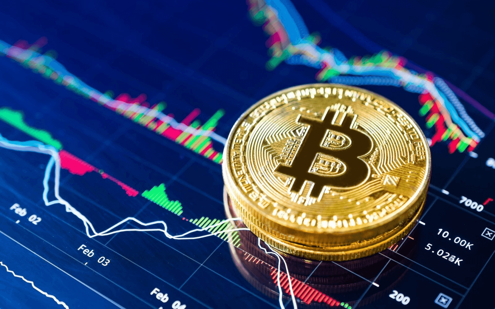 Bitcoin coin over trading charts - Do You Pay Taxes on Crypto Before Withdrawal