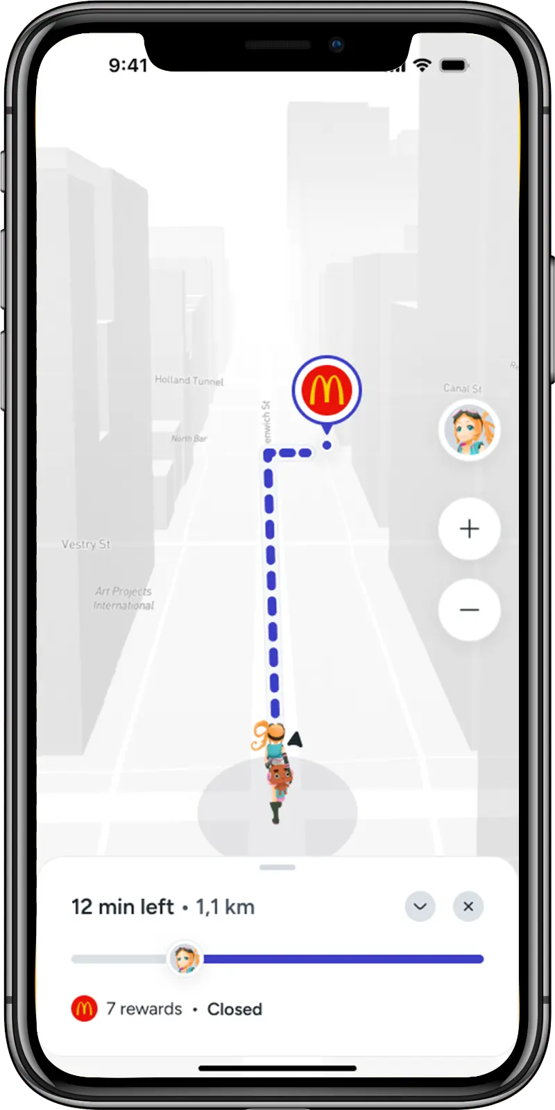 Screens of the Qubi mobile app — a gamified loyalty platform with rewards, wallet, and brand map.
