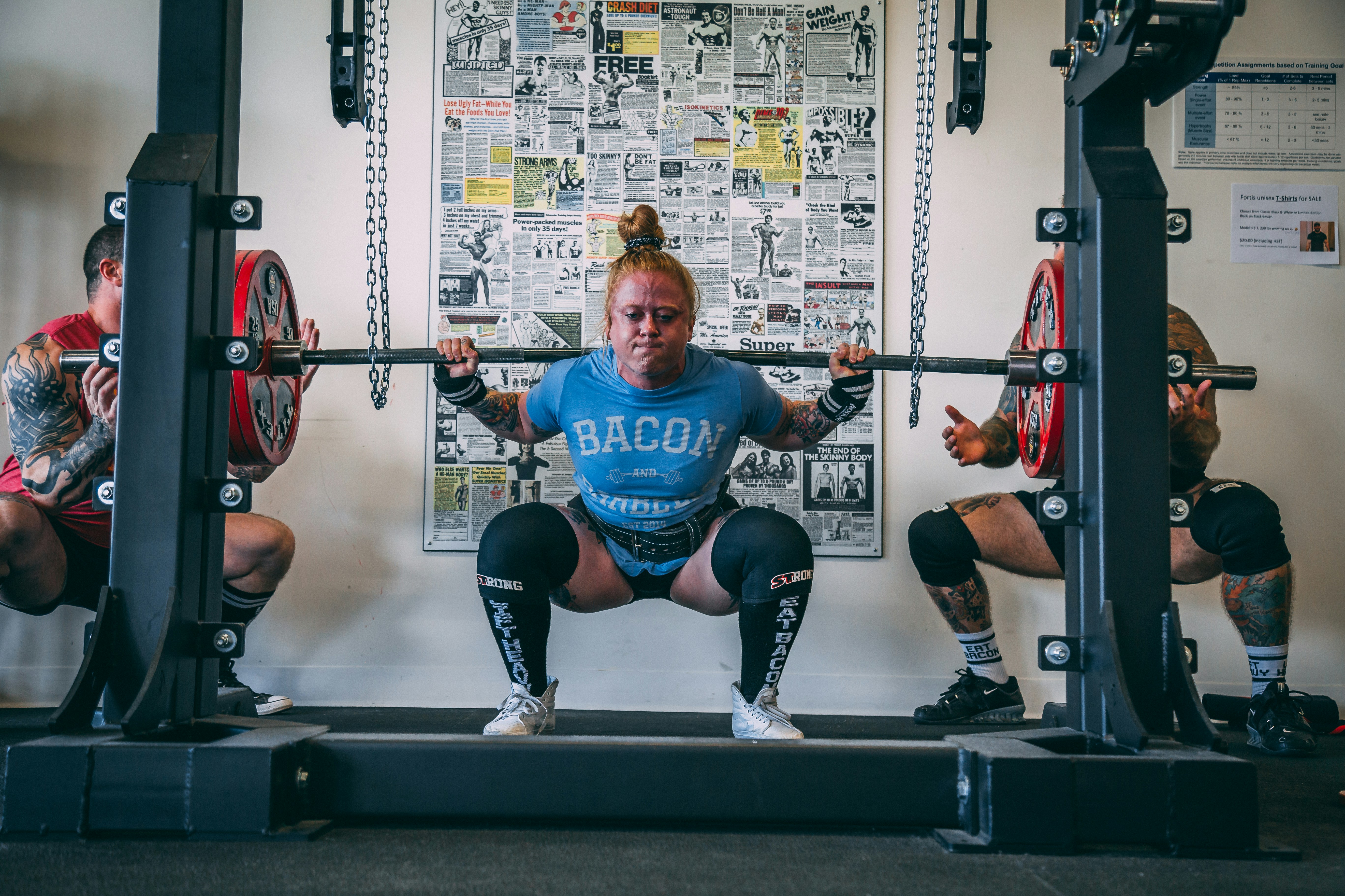 An Athlete Performing Elevated Squats