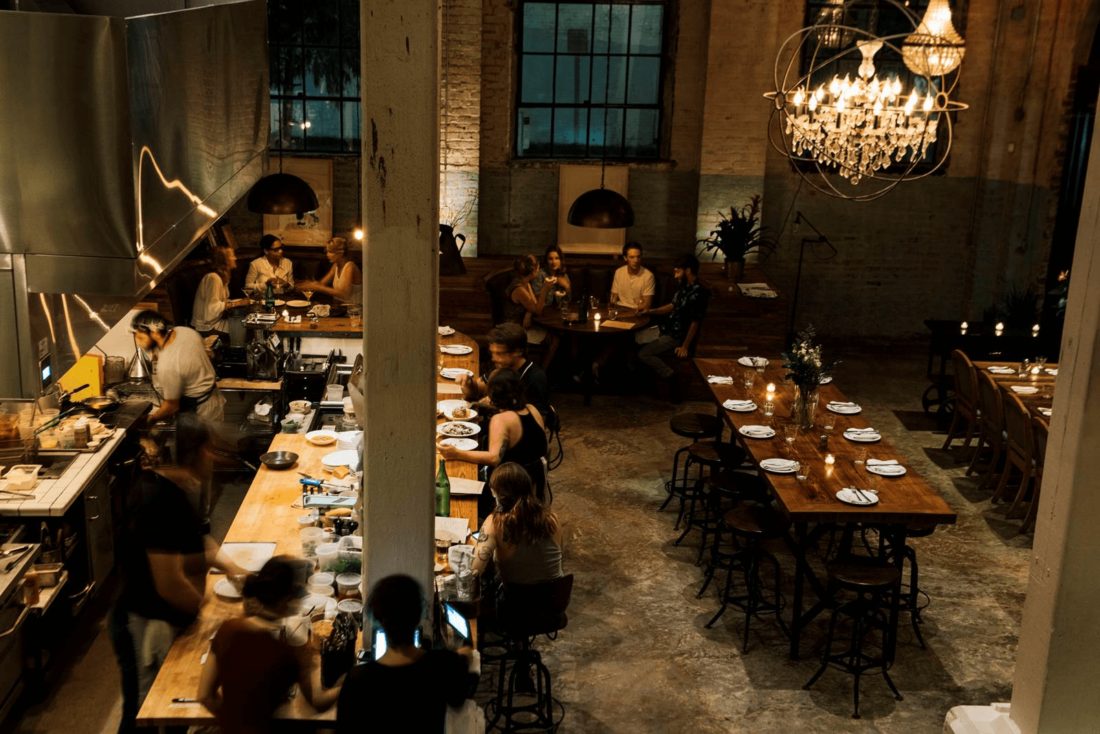 Group of people dining at Paladar 511 in the Marigny in New Orleans
