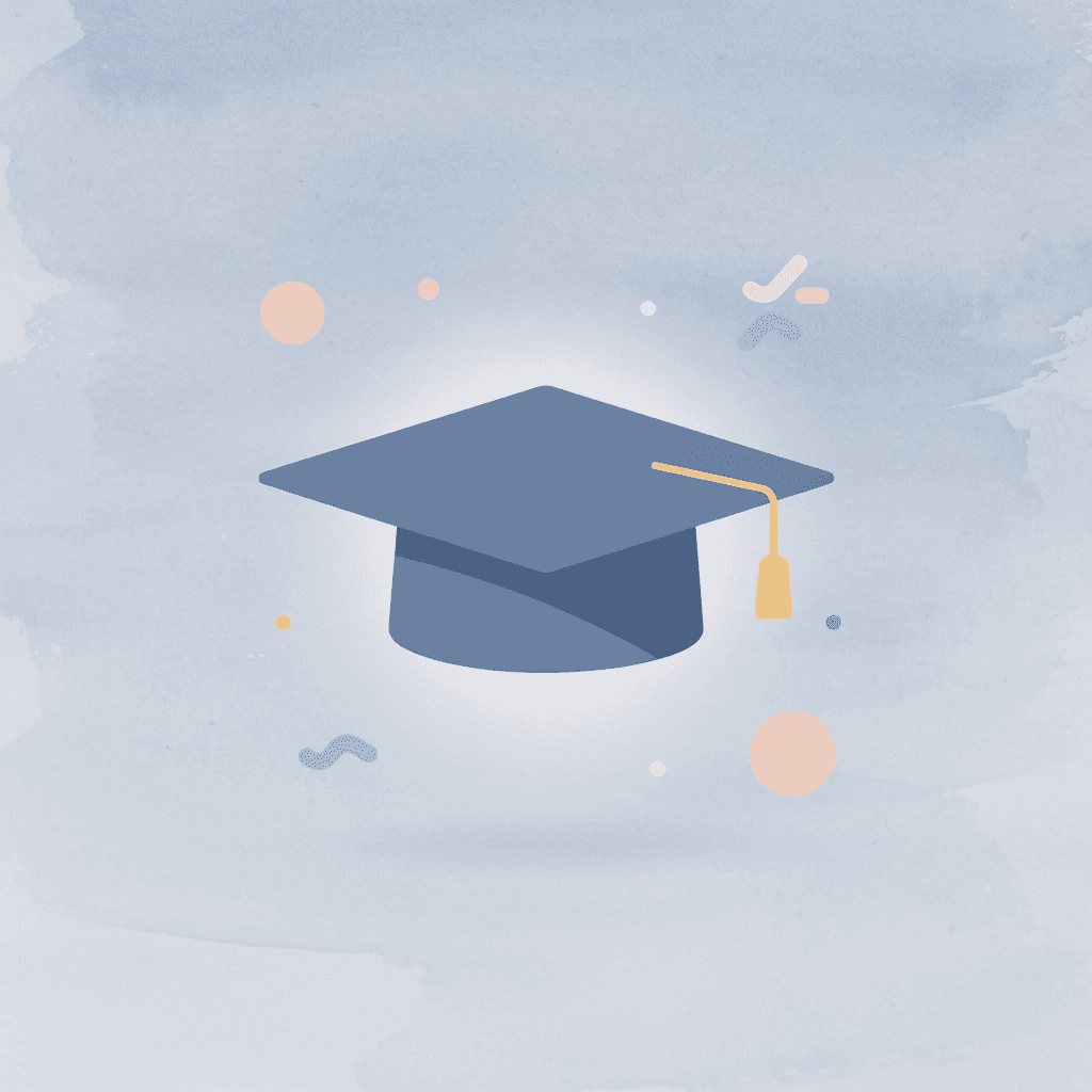 Graduation cap icon representing third-grade education milestone