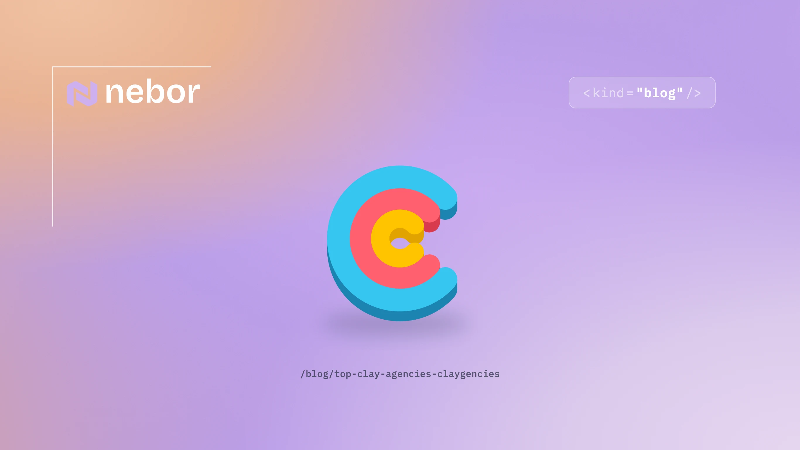 Clay's nested rainbow "C" logo, representing the top Clay agencies (claygencies)