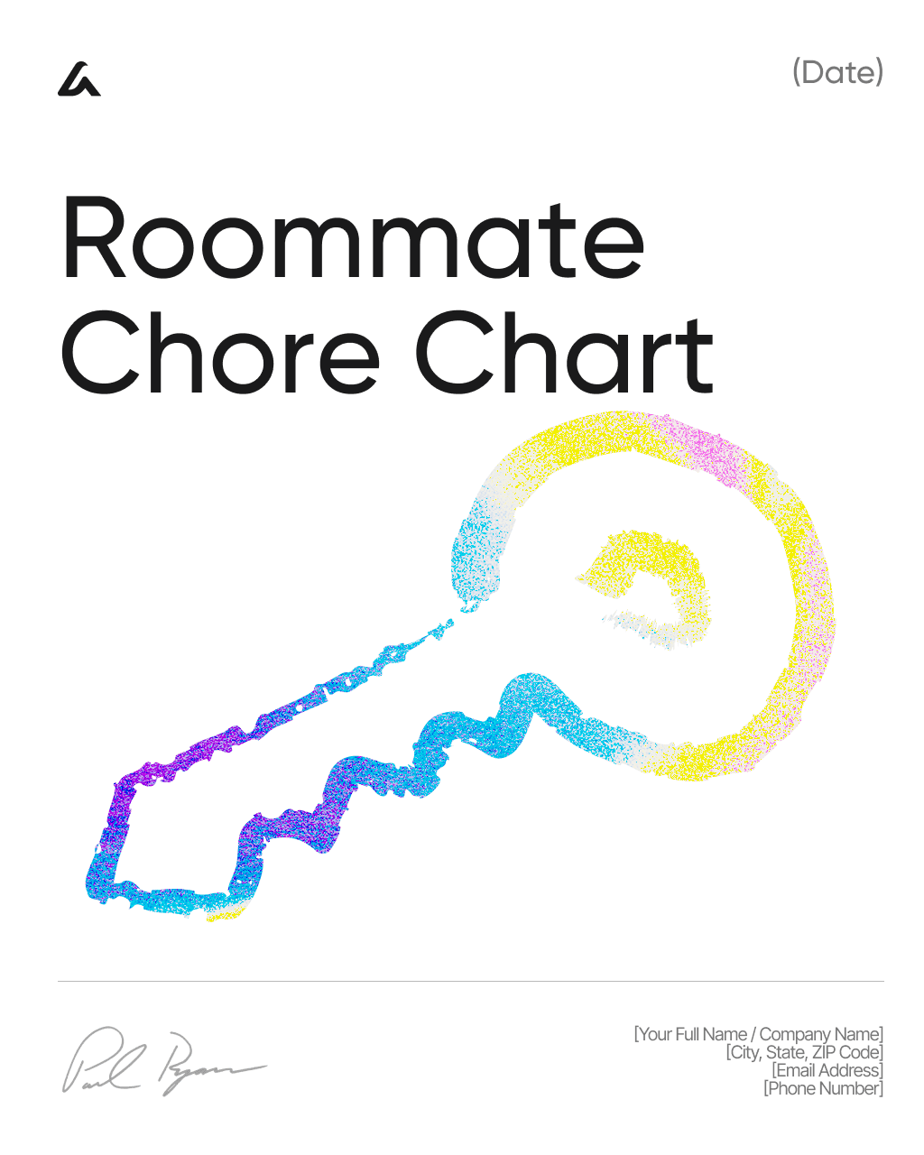 Roommate Chore Chart