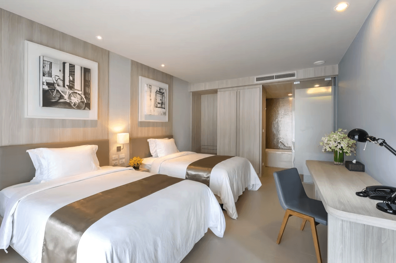 black office rolling chairs and table