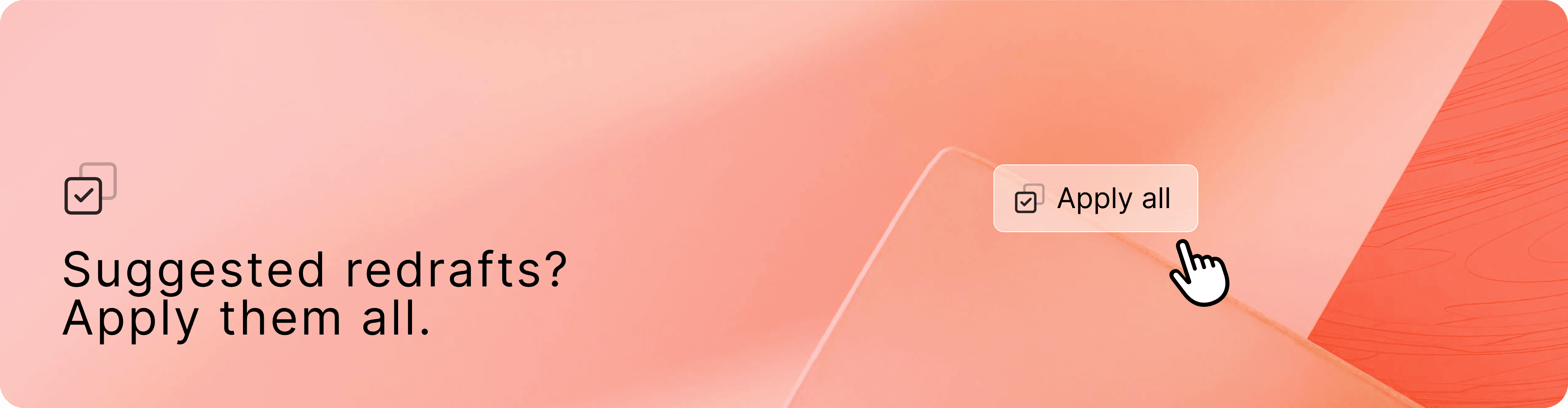 Apply all suggested redrafts in Review