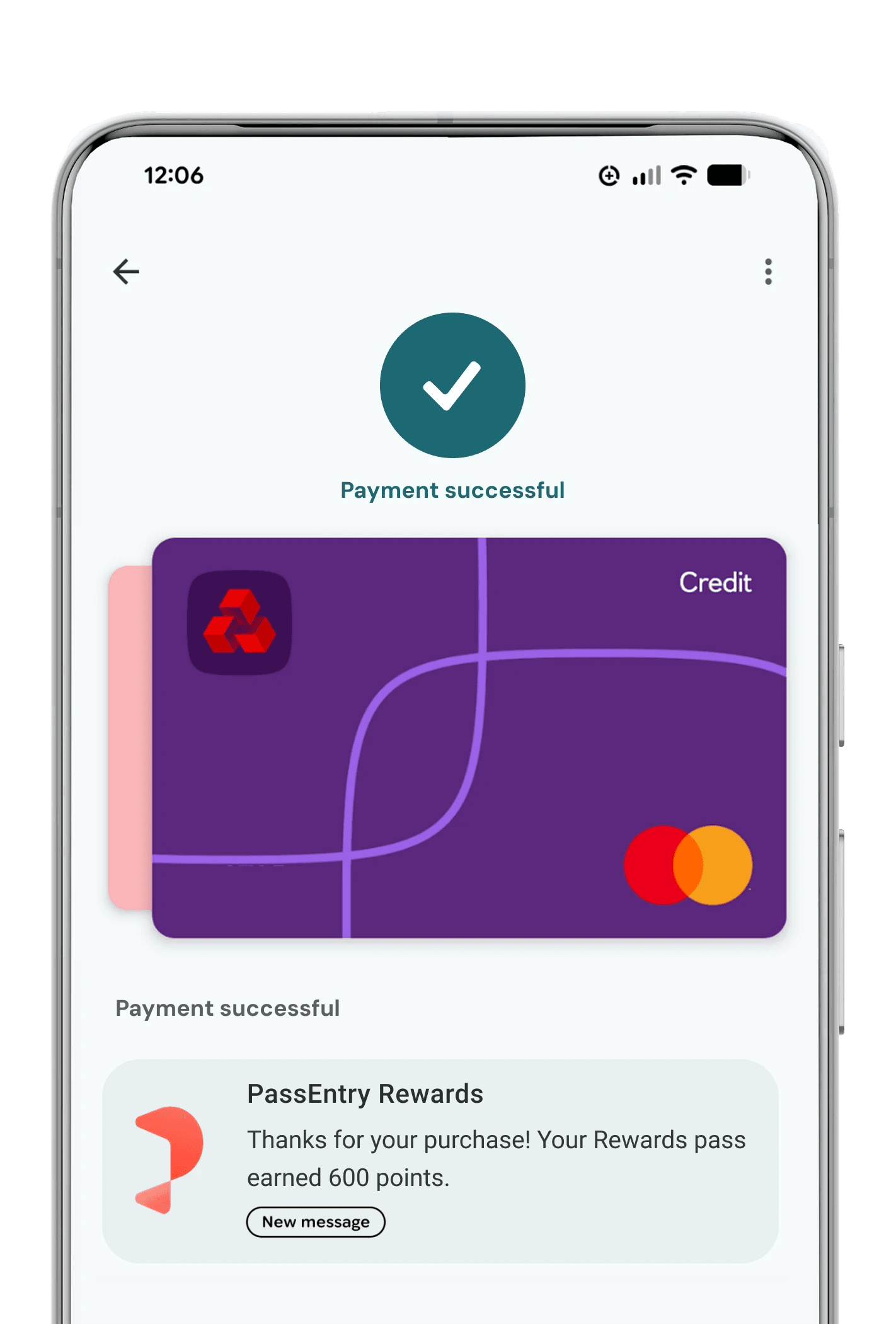 Apple Wallet payment with instant loyalty points applied after one tap