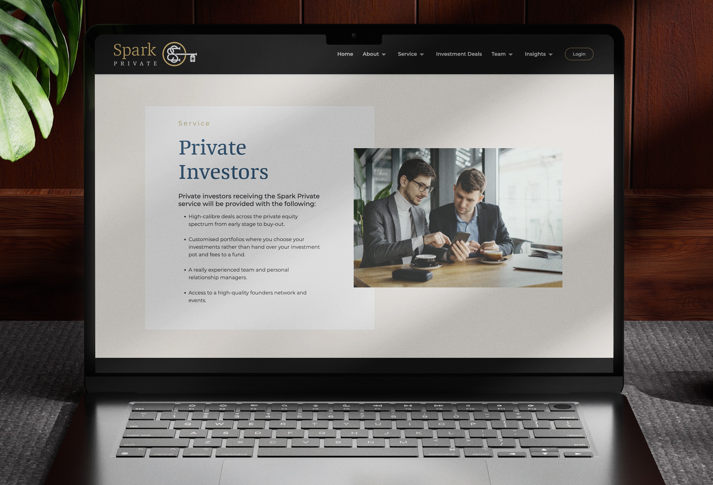 Spark Private website design