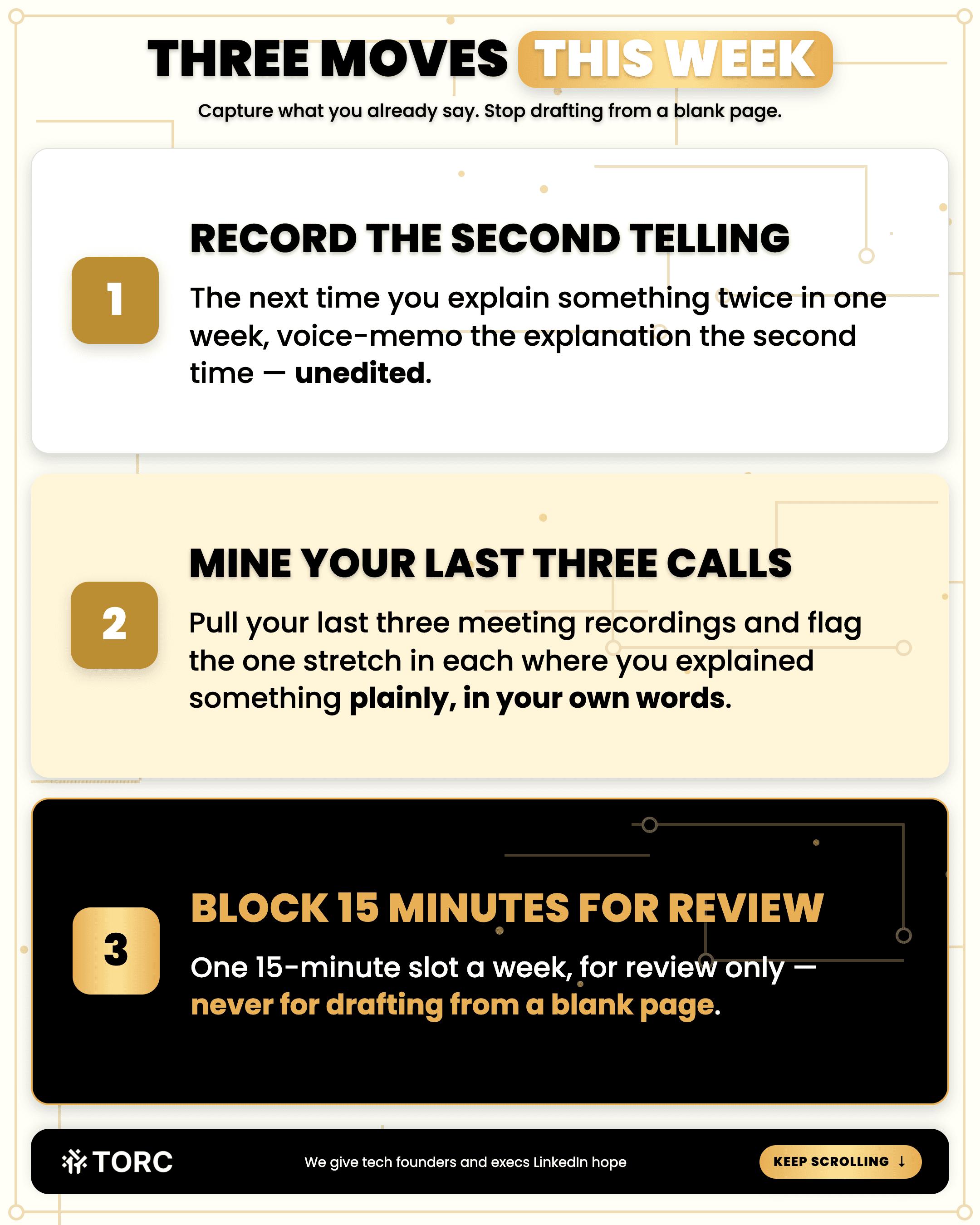 Infographic: Three moves this week