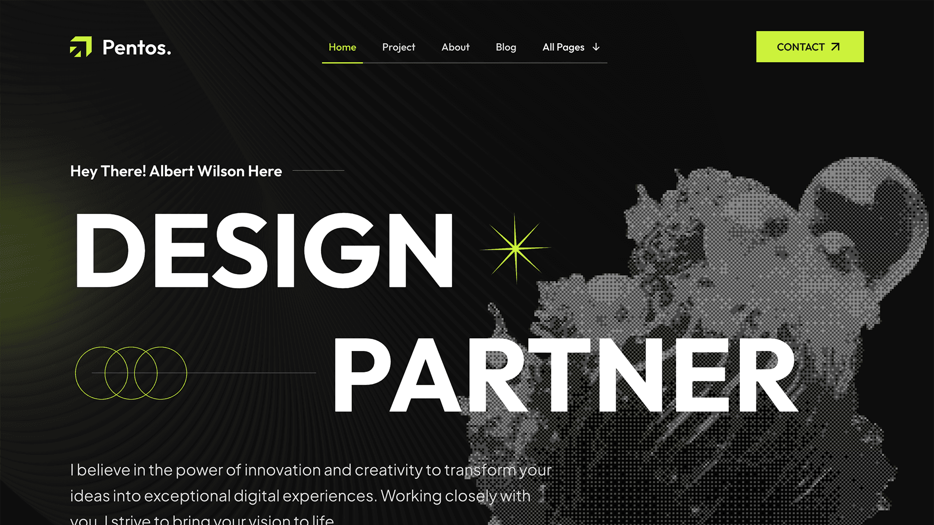 Pentos Framer template