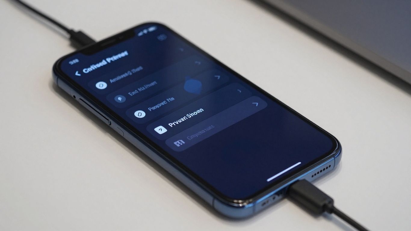 Android phone showing VPN privacy settings