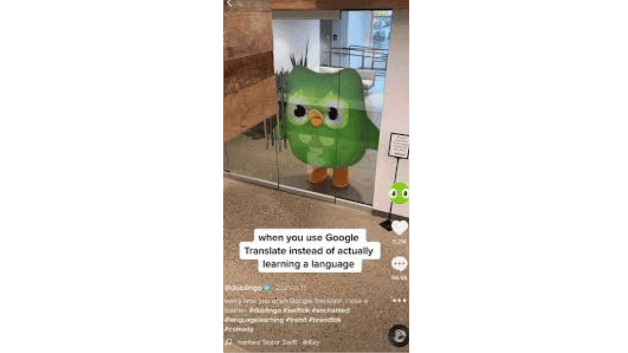Duolingo - Trend-Based Mascot Ad