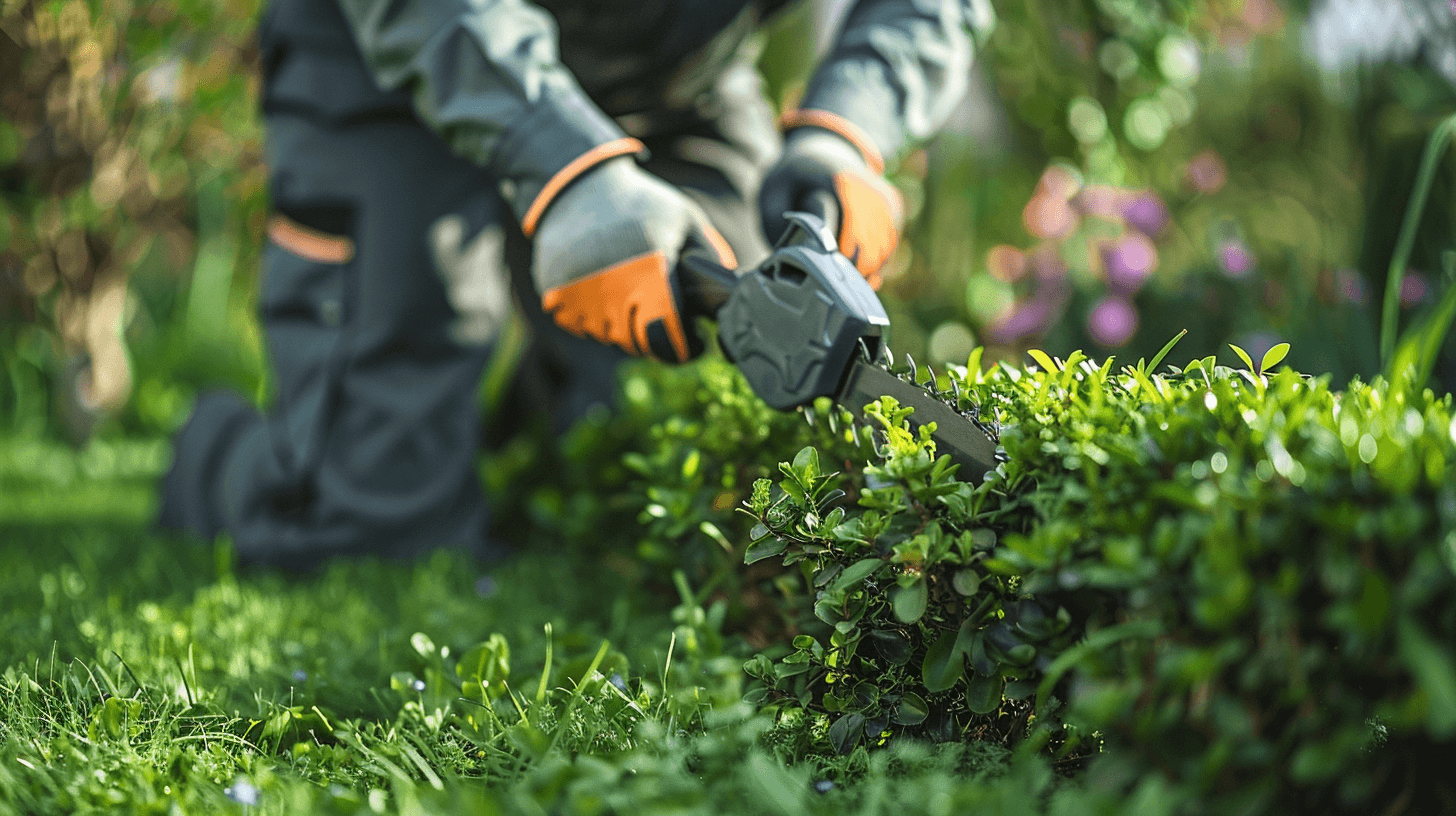 Hedge trimming for improved curb appeal